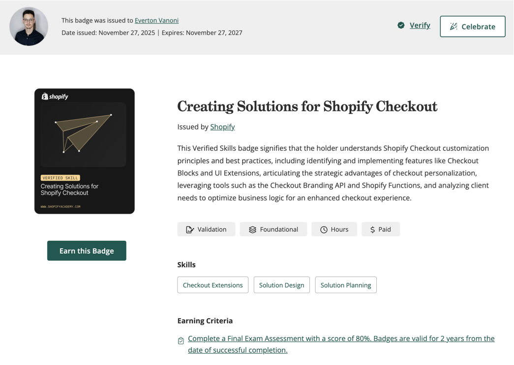 Shopify - Creating Solutions for Shopify Checkout